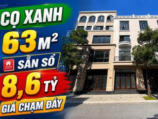 Rẻ nhất vinhomes ocean park 2 liền kề cọ xanh 63m chỉ 8,6 tỷ