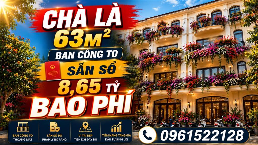 Ôi rẻ quá,vin ocean park 2, 63m2 sẵn sổ gần chung cư, nhà để xe giá 8,65 tỷ bao phí. 0961 522 ***