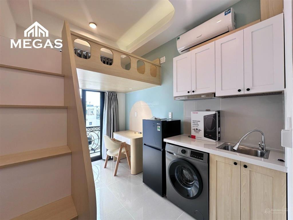 Phòng mới xây có ban công view thoáng, full nội thất, nguyễn ảnh thủ