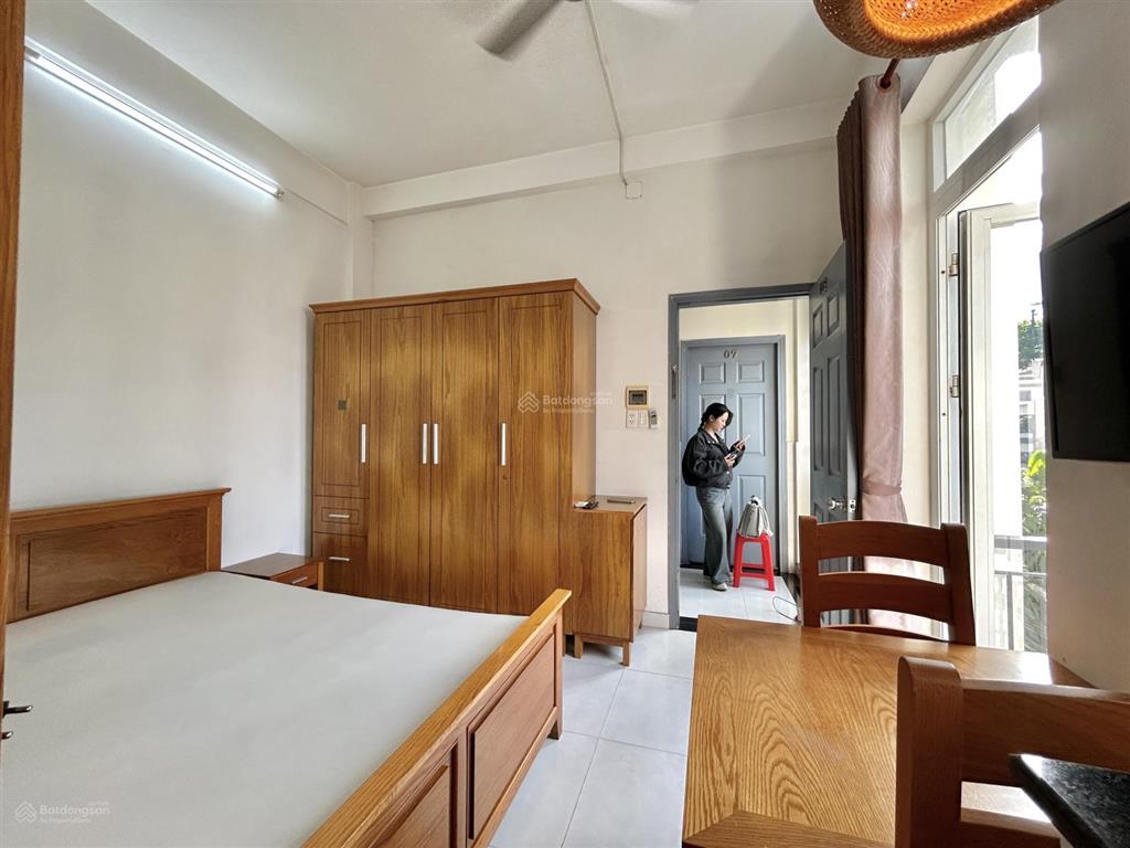 Căn hộ studio full nt, thang máy, bảo vệ khu sân bay, tân bình. kế bên công viên gia định