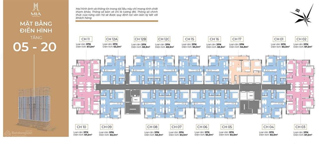 Căn hộ mia center point  siêu thoáng mát