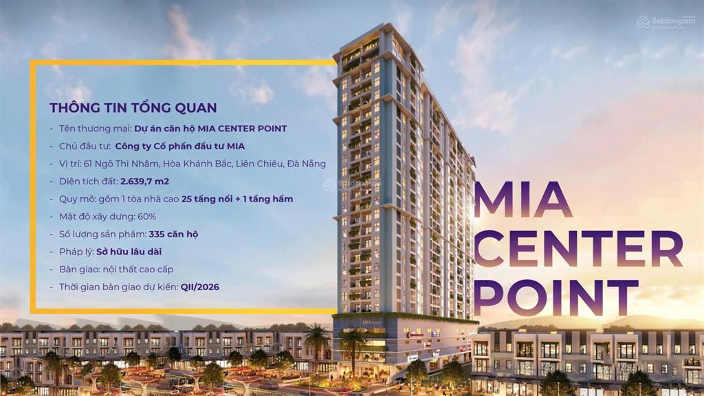 Căn hộ mia center point  siêu thoáng mát