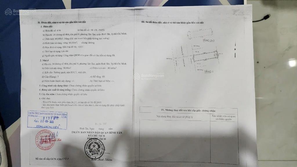 Nhà mặt tiền đường số 48a, khu tên lửa (4x16m) 3 tấm, giá 7.7 tỷ