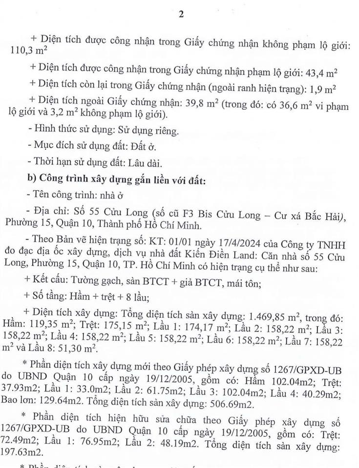 Toà nhà 9 tầng góc cửu long  trường sơn q10, dt 6,2x25m giá 39 tỷ hđt 220tr