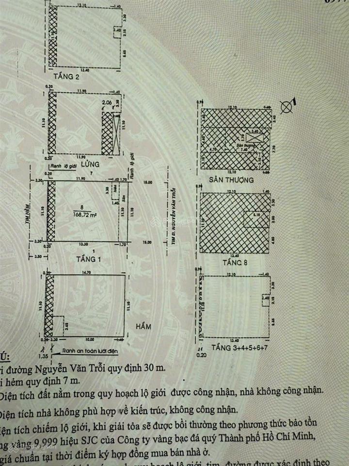 Toà nhà hầm 10t mt nguyễn văn trỗi, dt 11.10x16m, 1500m2 sàn, giá 140tỷ hđt 500tr/tháng
