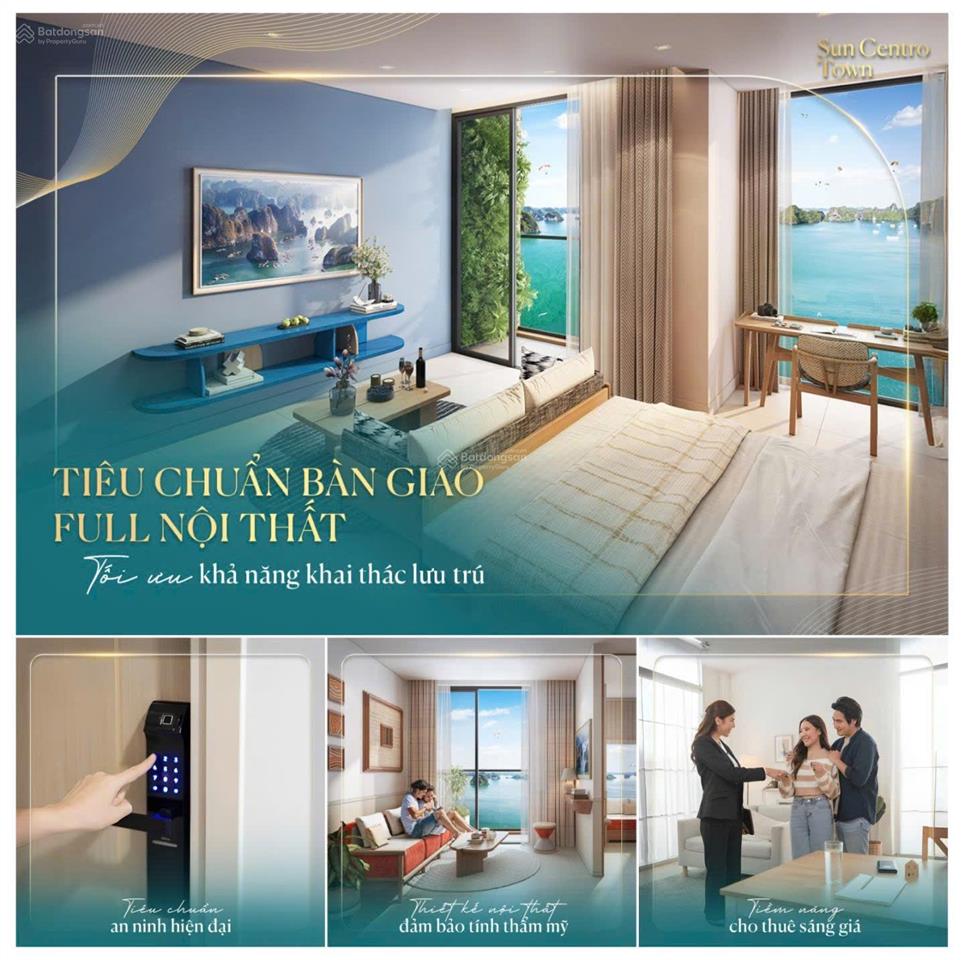 Em có vip căn hộ mặt biển sun centro town hạ long, đối diện tháp domino 100 tầng, giá rẻ