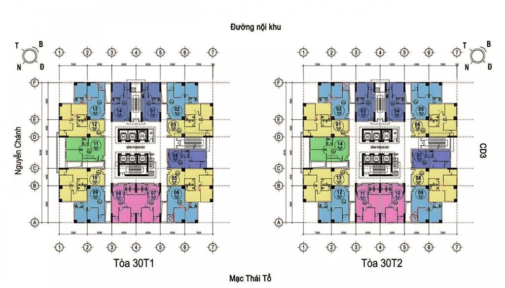 Chính chủ bán nhanh căn hộ 55m2m 2 ngủ, 2 toilet lô góc thuộc toà 30t2 nam trung yên.