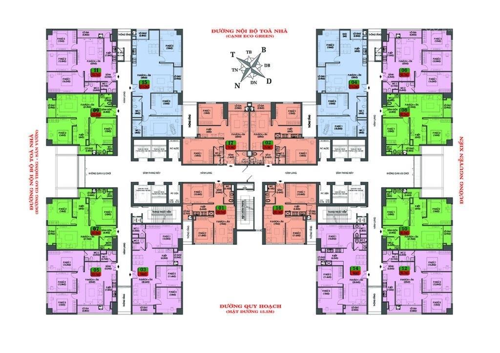 Chính chủ cần bán căn hộ 63m2 chung cư housinco premium nguyễn xiển, giá 77tr/m2 còn tl