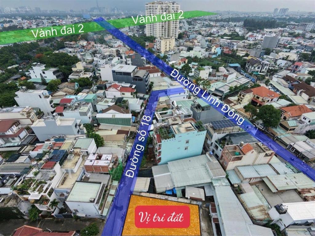 Bán lô đất 4x13,6, đường 18, linh đông, thủ đức