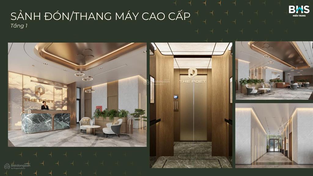 Căn hộ 2pn biển mỹ khê the poet residence, dự kiến chỉ từ 5,8 tỷ căn 2pn, khai thác du lịch cực tốt