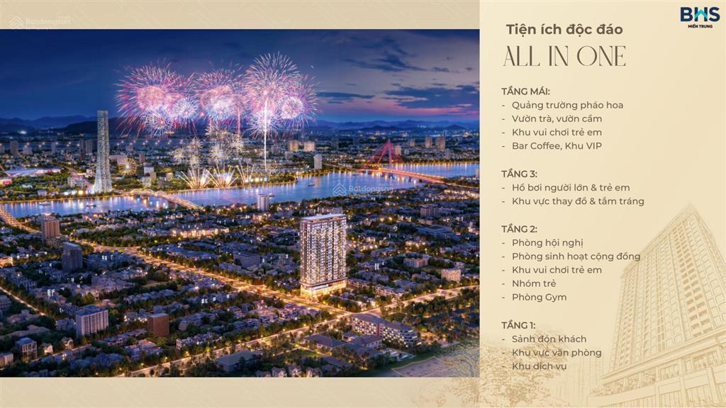 Căn hộ biển mỹ khê 1pn + 1 dự kiến chỉ 4,2 tỷ dự án the poet residence, cách biển 200m