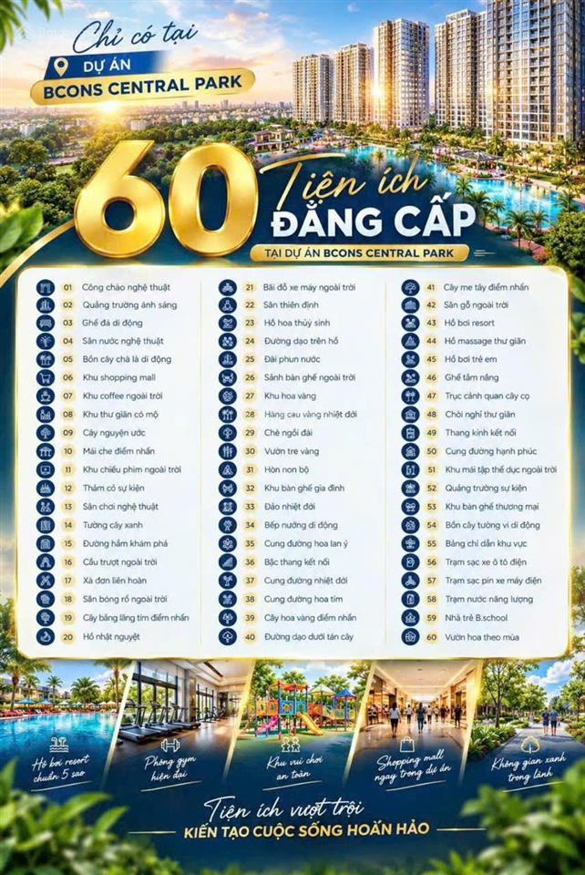 Căn hộ bcons central park lõi trung tâm biên hòa, ck đến 8,5%, vay nh miễn gốc & lãi đến nhận nhà
