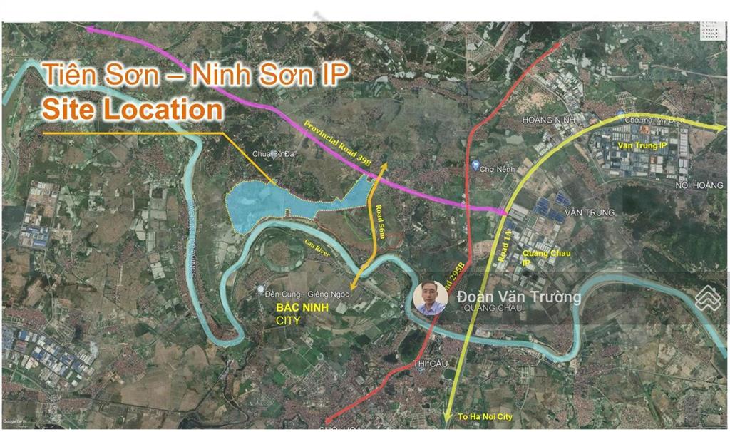 Bán đất công nghiệp tại kcn tiên sơn  ninh sơn (ez park)  việt yên  bắc giang. dt 8000m2