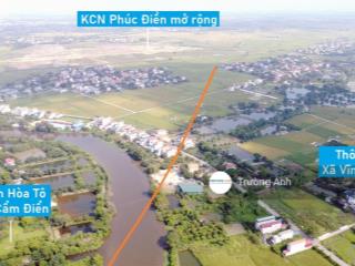 Mở bán kcn phúc điền mở rộng  xã vĩnh hưng  bình giang  hải dương. diện tích 8000m2. 2,7tr/m2