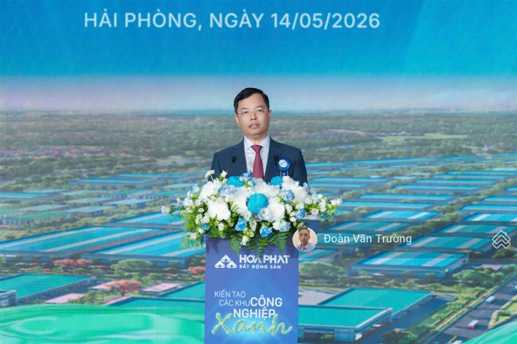 Cđt hoà phát mở bán đất xd nhà máy trong kcn hoàng diệu  tp hải phòng. cạnh cao tốc hnhp và ql37