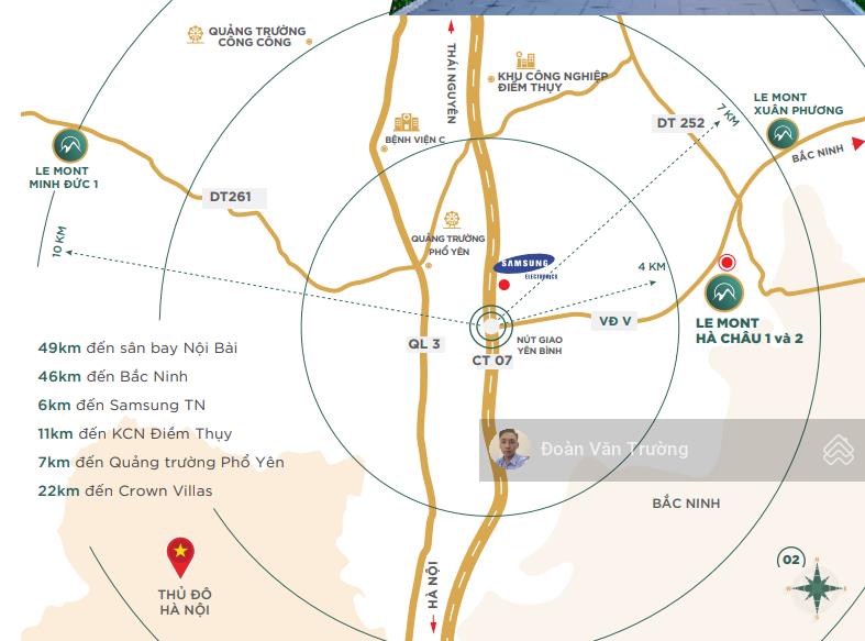 Chủ đầu tư mở bán đất ccn hà châu 1  2 xã điềm thuỷ, tỉnh thái nguyên. dt 1ha. giá 2.75tr/m2