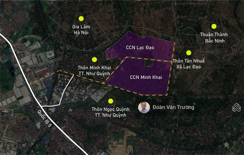 Bán đất sản xuất trong ccn lạc đạo, huyện văn lâm (cũ), tỉnh hưng yên. diện tích 2000m2