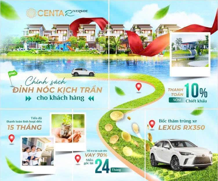 Biệt thự giá gốc chủ đầu tư centa riverside  nơi an cư lạc nghiệp chuẩn quốc tế