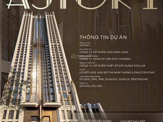 Ia25 ciputra chính thức ra mắt tòa astor 1 với giá chỉ 95tr/m2, hỗ trợ ls 0% tới 24 tháng