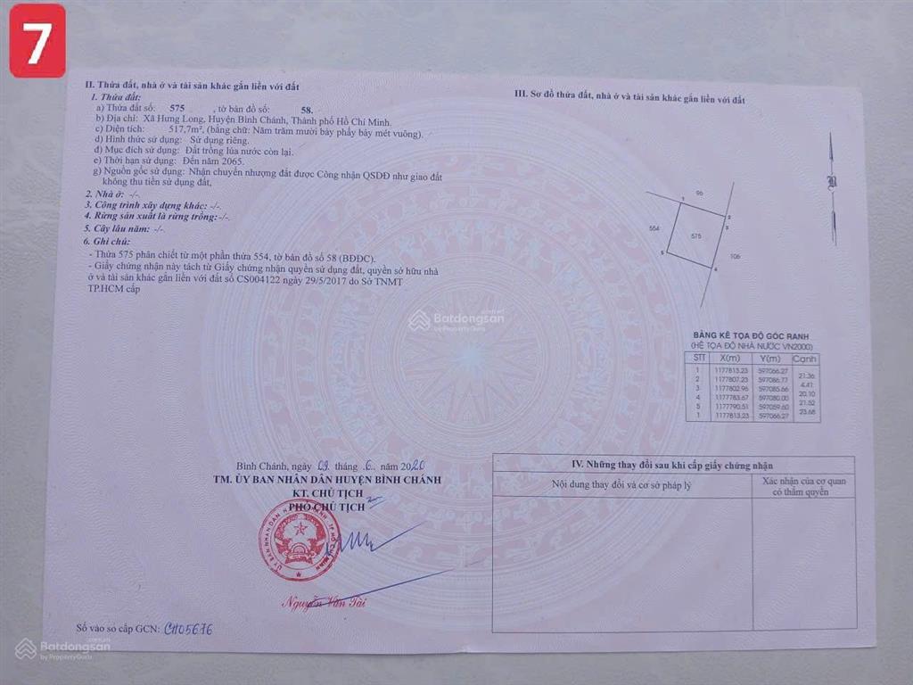 Siêu vip đường võ văn thu, xã hưng long  bình chánh 1.6 tỷ