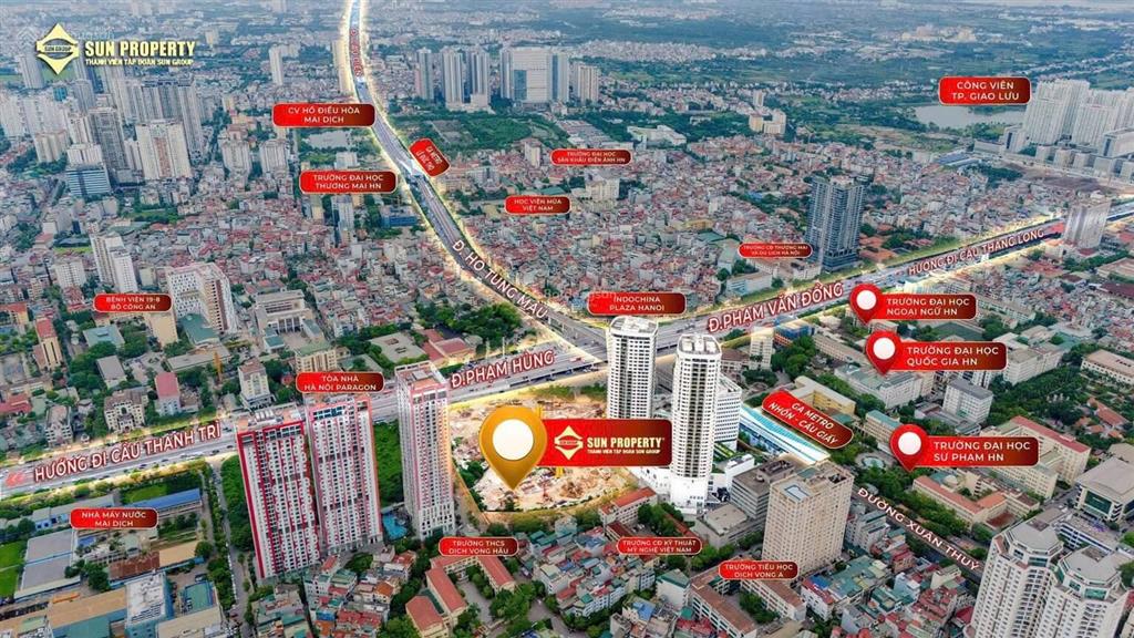 Quỹ căn ngoại giao 2n  3pn  4pn sun feliza suites cầu giấy  chiết khấu cao