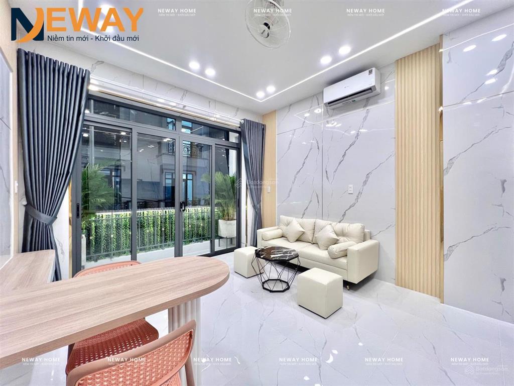 Khai trương căn hộ mini 1 phòng ngủ 1 phòng khách full nội thất máy giặt riêng ngay quang trung