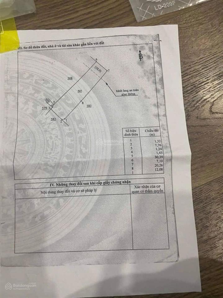 Bán lô đất ở mặt tiền đường làng thương 266m2 dân cư ở đông đúc,cach ql 20 khoảng 1,2km,1,4 tỷ