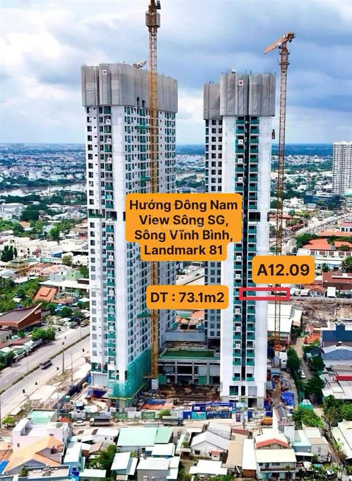 Bán nhanh căn 2pn góc 09, tầng đẹp, view sông, ban công panorama. nhận nhà cuối năm nay