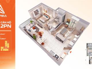 Hot | căn 2pn 2wc 69m² sát ga metro | tđ xd t24/30 | giá 38 tr/m2 | tt ~ 6,8 triệu/tháng