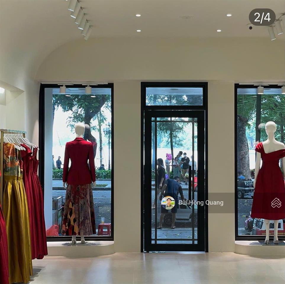 Cho thuê cửa hàng vị trí đẹp mặt phố hàng da 80m2x2 tầng, mt4,5m, nhà mới, thông sàn