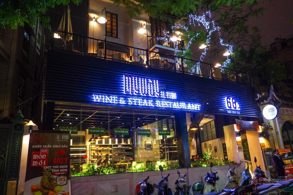 Cho thuê nhà vị trí cực đẹp mặt phố phùng hưng 100m2x4 tầng, mt10m, riêng biệt, hè rộng