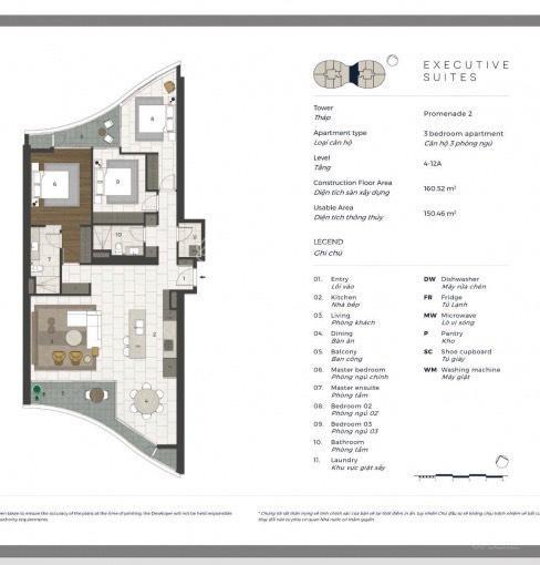 Cho thuê cc city garden, 60 triệu, 160m2, 3pn + 2wc, nội thất đầy đủ, uy tín