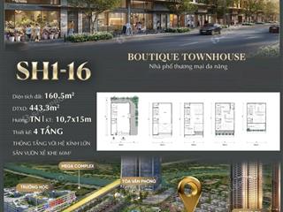 Bán shophouse xẻ khe 160m2  fullton  capitaland