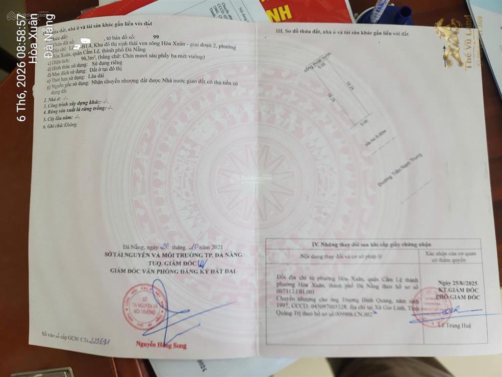 Bán lô trần nam trung sát góc võ chí công hướng đông nam siêu đẹp