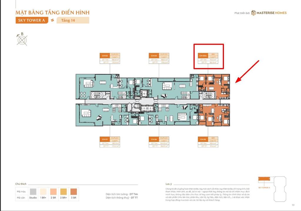 Chính chủ cắt lỗ  căn góc 3n  cùng tầng duplex  tòa sky tower a đan phượng (masteri sky quarter)