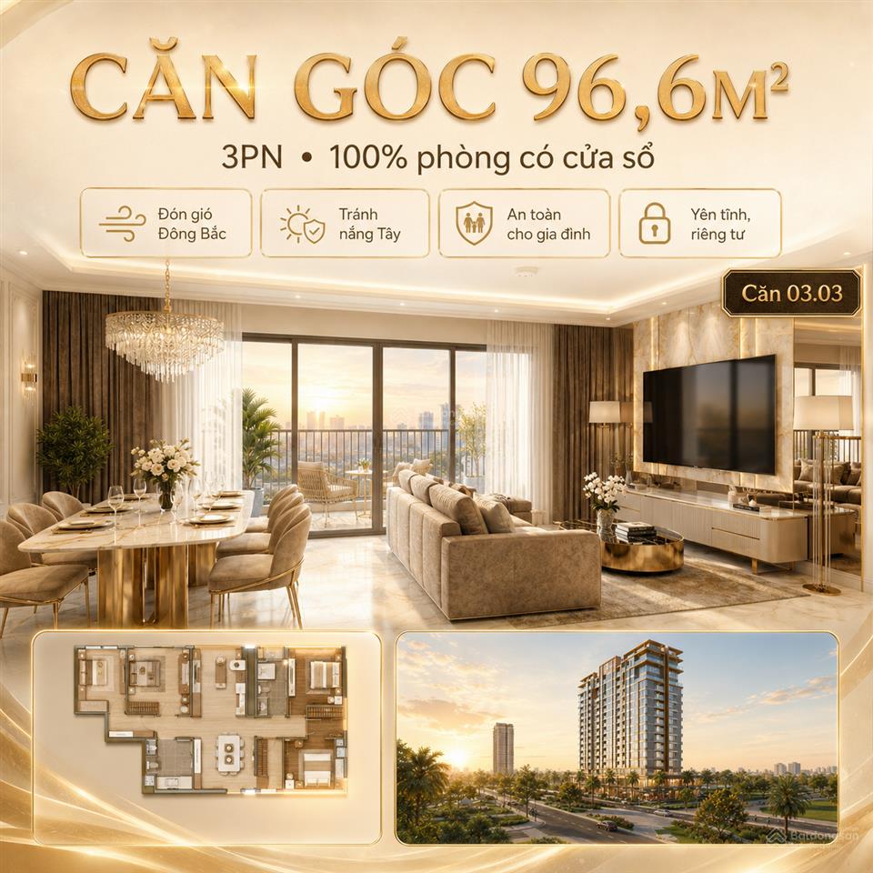 Chuyển nhượng căn góc 3 ngủ masteri sky quarter | giá đáy 80tr/m & tặng iphone 17 pro max