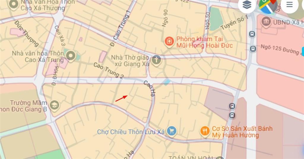 Chính chủ bán đất 40m² nở hậu  vf3 đỗ cửa  gần nam 32 đường hoàng quốc việt mới kéo dài