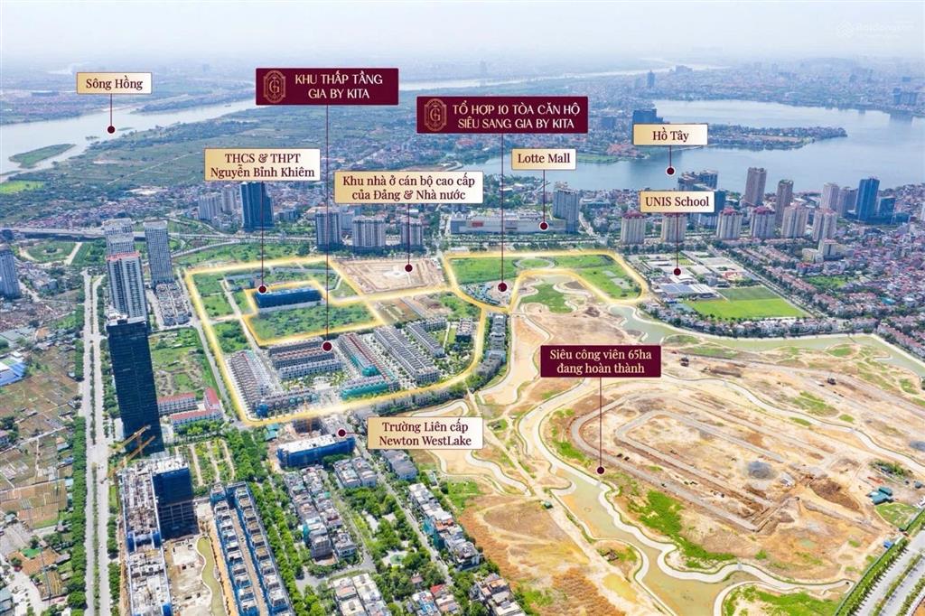 Biệt thự kita ciputra 140m² mt 7m giá 378tr/m2  đã có sổ nhận nhà ở ngay