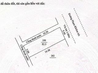 Siêu phẩm! bán đất phạm khiêm ích  kẹp cống đối diện công viên  82.5m2  giá hơn 7 tỷ