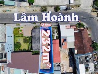 Giảm 2 tỷ! bán nhanh lô đất  mặt phố lâm hoành  232m2 ngang 7m  xây cao tầng  giá 4x tỷ