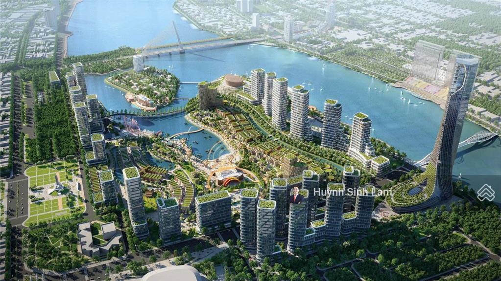 Giảm 2 tỷ! bán toà căn hộ mỹ an  đối diện trường học  view pháo hoa  4 tầng  dòng tiền 35 tr/th
