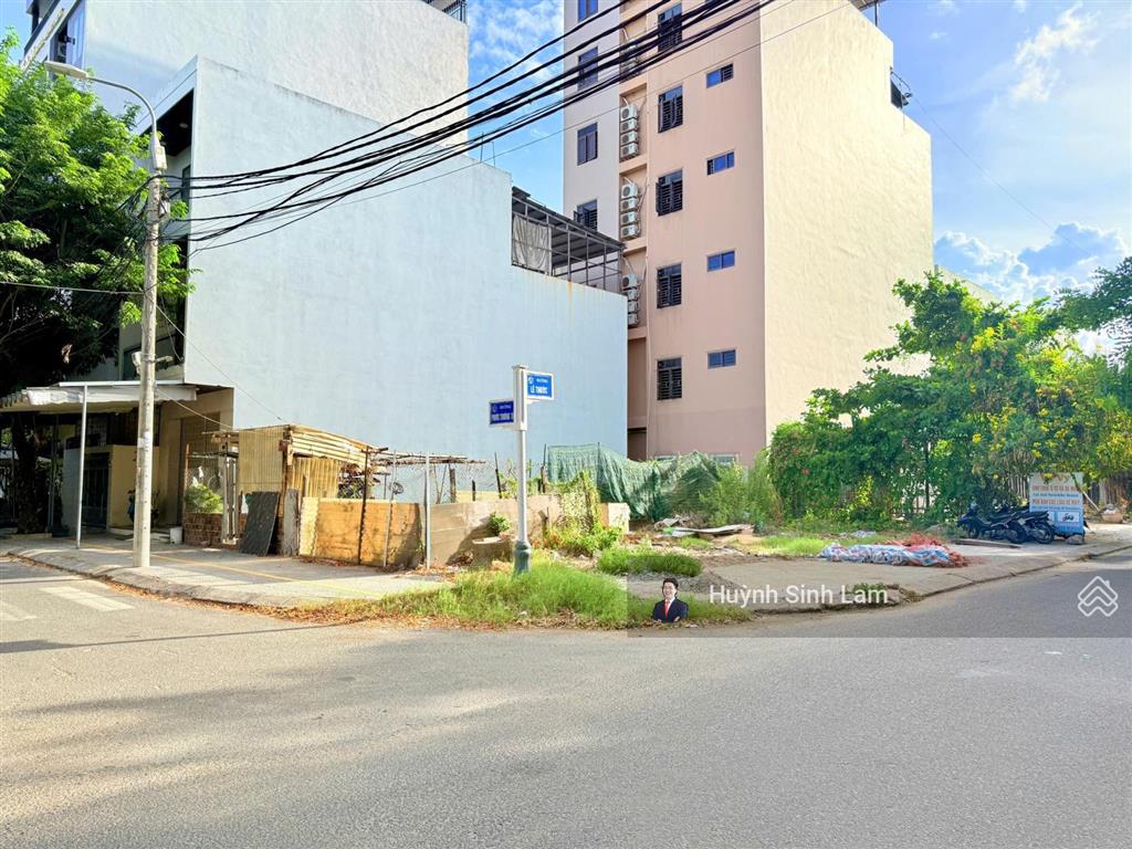 Giảm sâu! góc lê thước và phước trường 15 đối diện công viên hồ nghinh  107m2 ngang 7m  kẹp cống