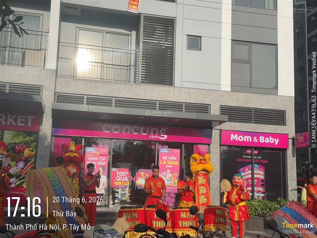 Hot quá, shophouse mặt sảnh 60,7m2 đang cho thuê 45tr/tháng (hđ 5 năm) giá 12,85 tỷ, vị trí nổi bật