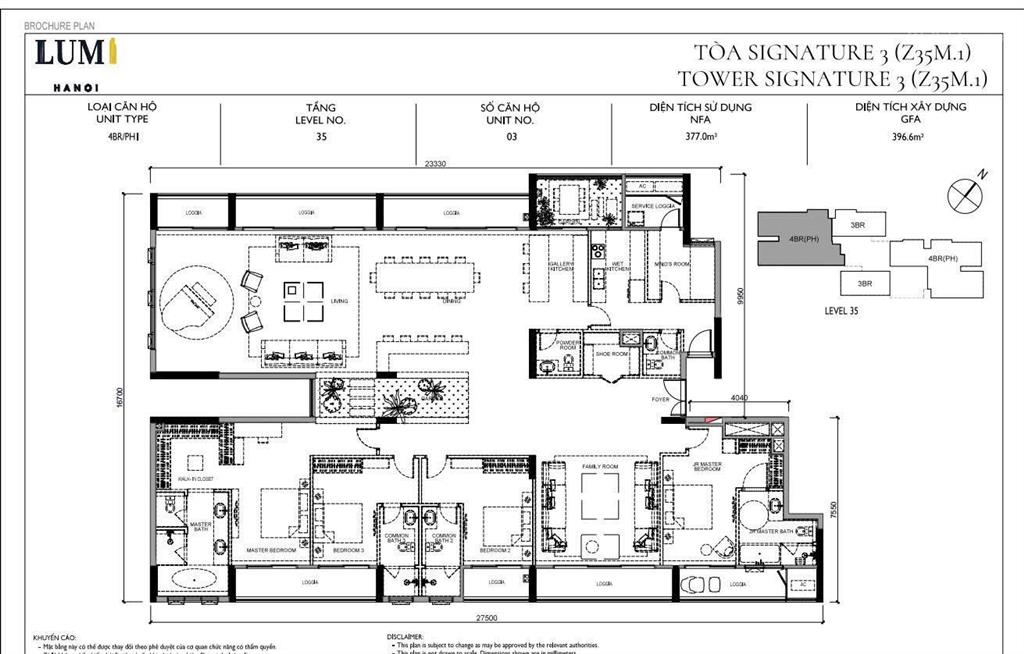 Siêu phẩm penthouse nổi bật lumi hà nội 400m2 ~ 37 tỷ (nhận nhà ngay) có 102 xem là ưng