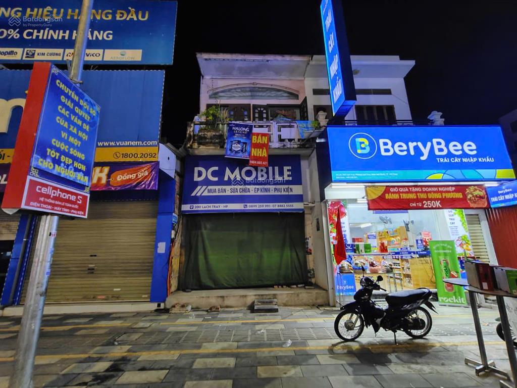 Duy nhất 1 căn mặt đường lạch tray, vị trí siêu đỉnh, 84m2  mt 5m  24 tỷ