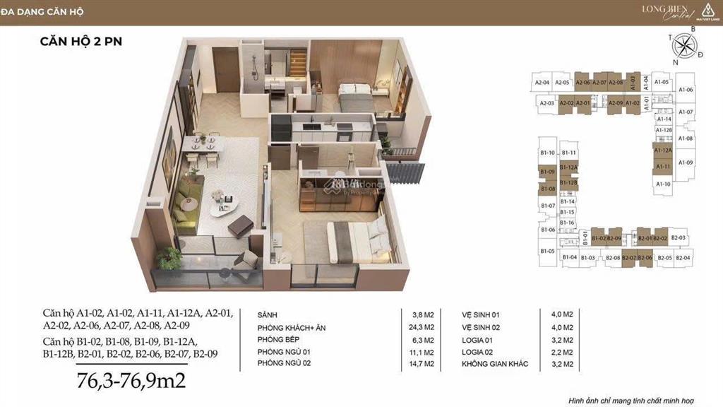 Bán căn hộ đẹp, giá rẻ dự án long biên central, vị trí trung tâm