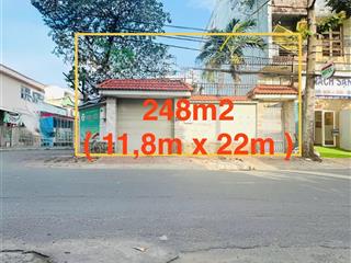 Bán lô đất góc 2 mặt tiền đường nguyễn tuyển, p bình trưng tây, dt 248m2 (11.8x22) giá 37.9 tỷ