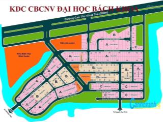 Hàng đầu tư nền biệt thự kdc bách khoa, sát song hành cao tốc, nhà ga metro, dt 456m2 (14x32)