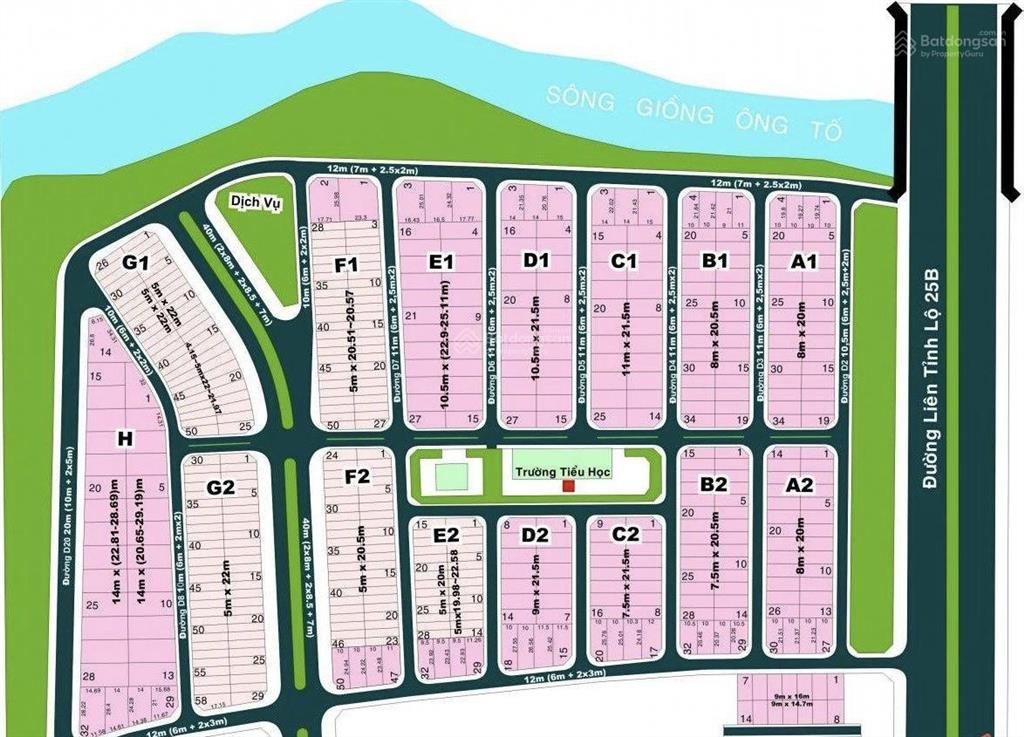 Bán nền nhà phố siêu đẹp mặt sau trương văn bang, kdc thế kỉ 21, dt 102.7m2 (5x20.5m) giá 18 tỷ