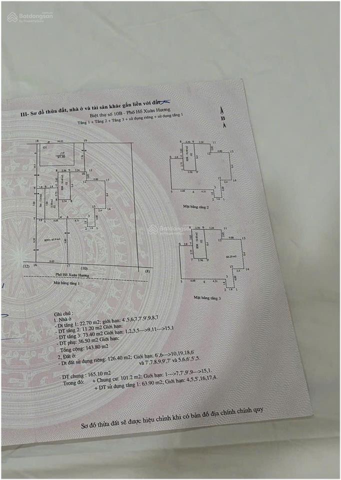 Bán biệt thự 292m2, 200 tỷ tại hồ xuân hương, nguyễn du, hai bà trưng, hà nội